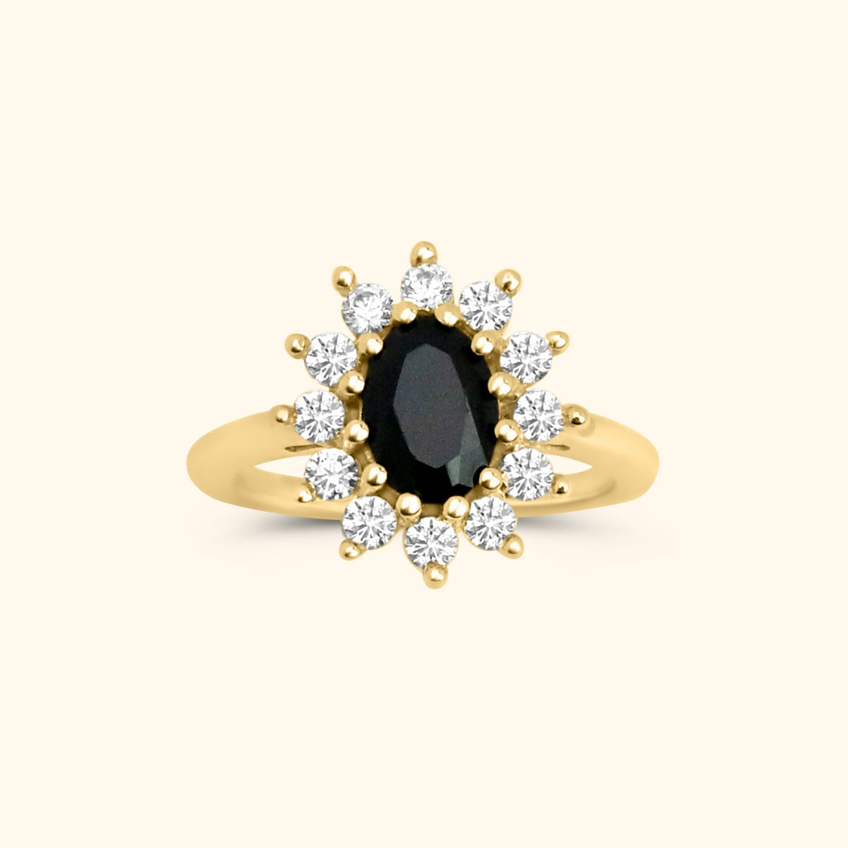 Lady Diana Ring Black