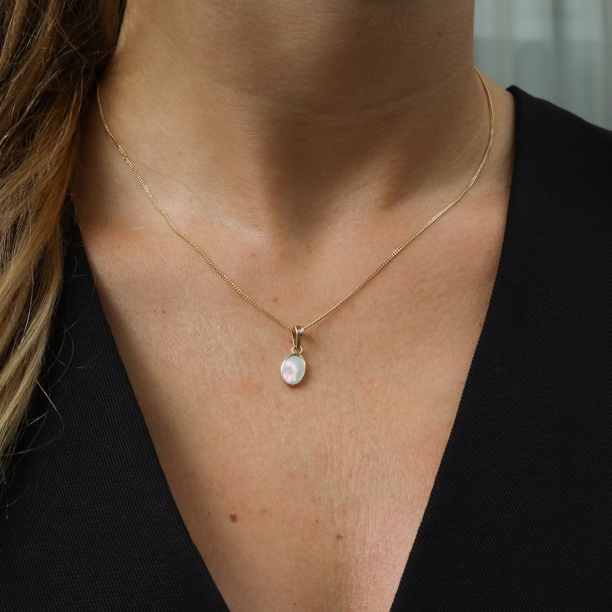 Gold Necklace 14K Gold | 1 mm gourmet chain