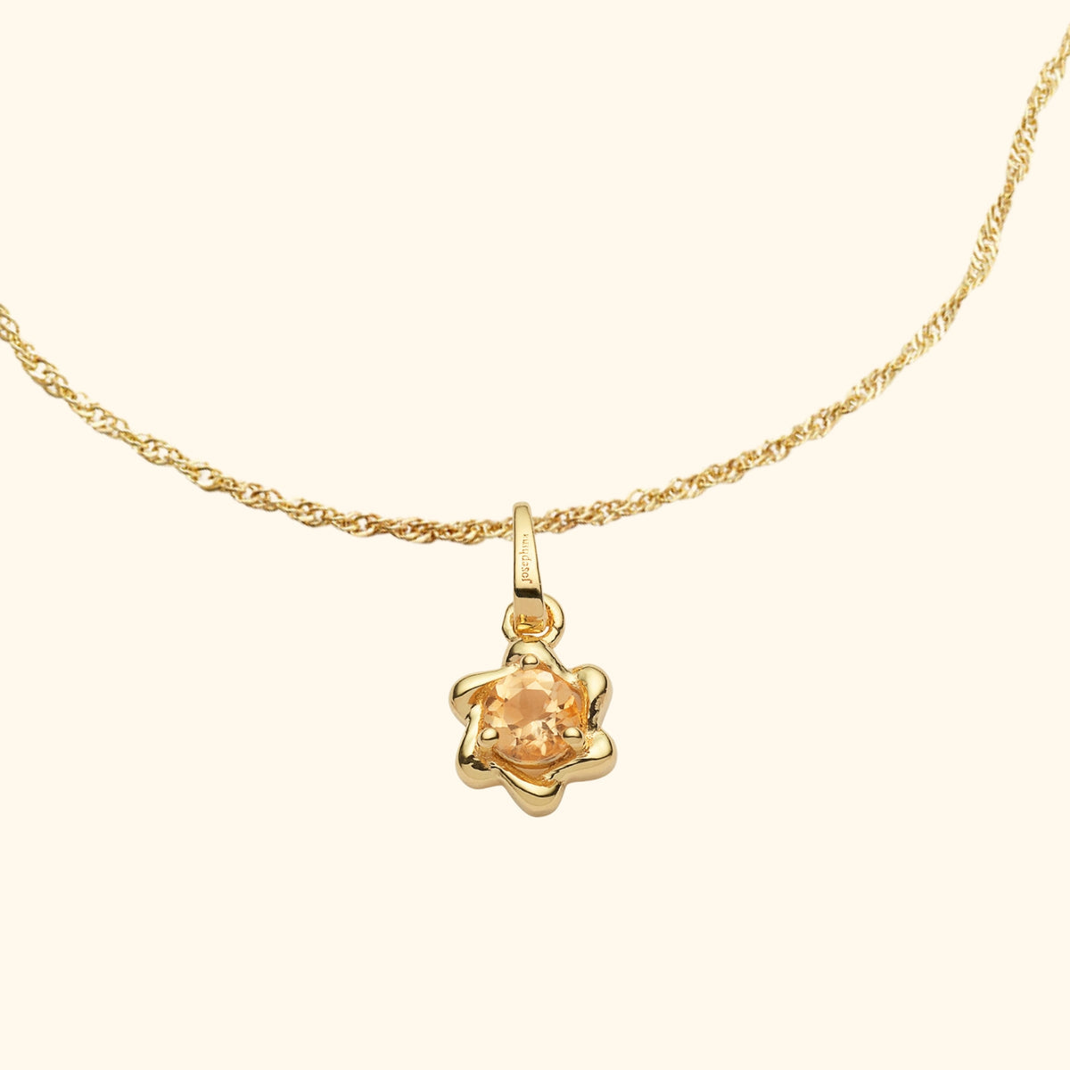 Citrien Ketting Sunny | Gold Plated