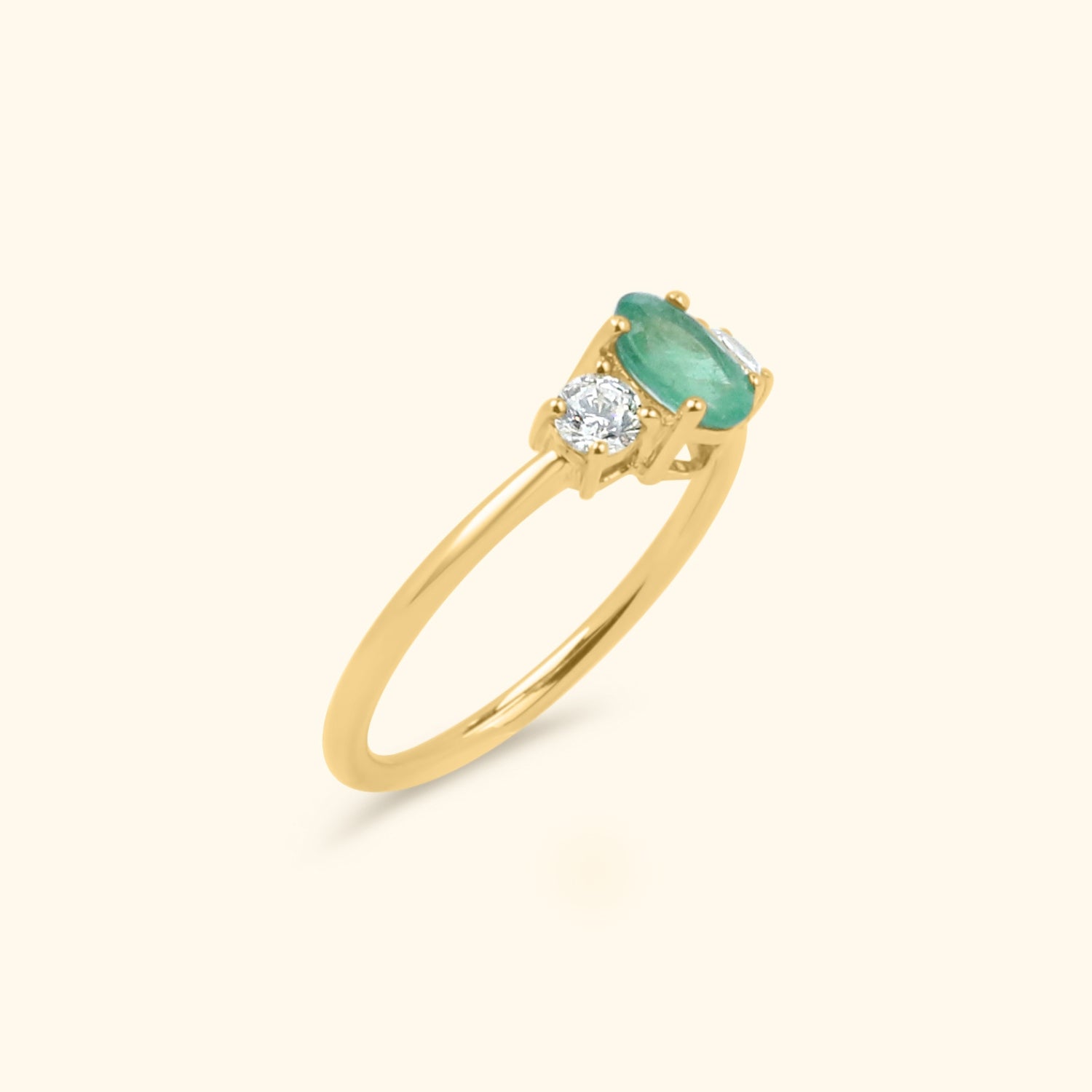 Liv Smaragd duo ring | 9K