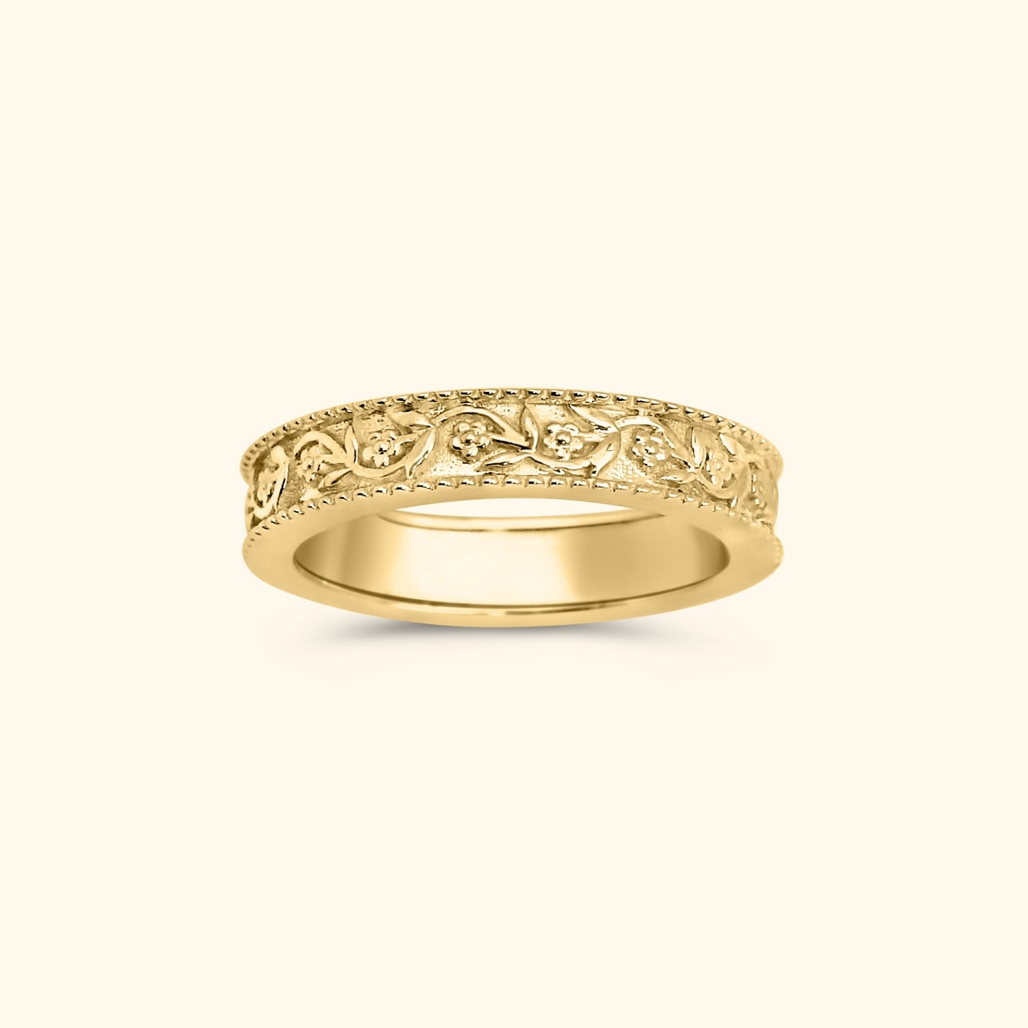 Ring met bloemen
