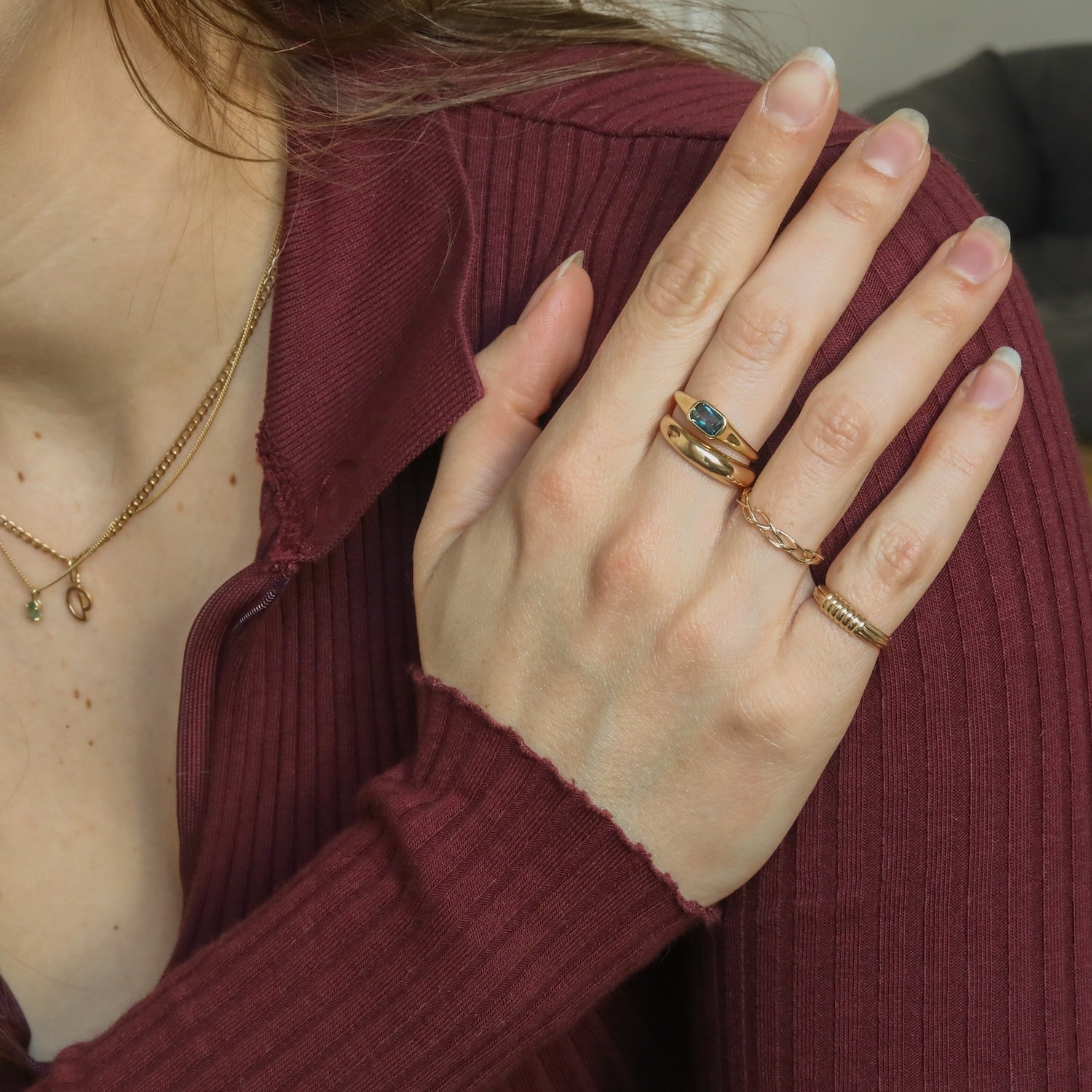 Lila London Blue Topaz ring | 10K