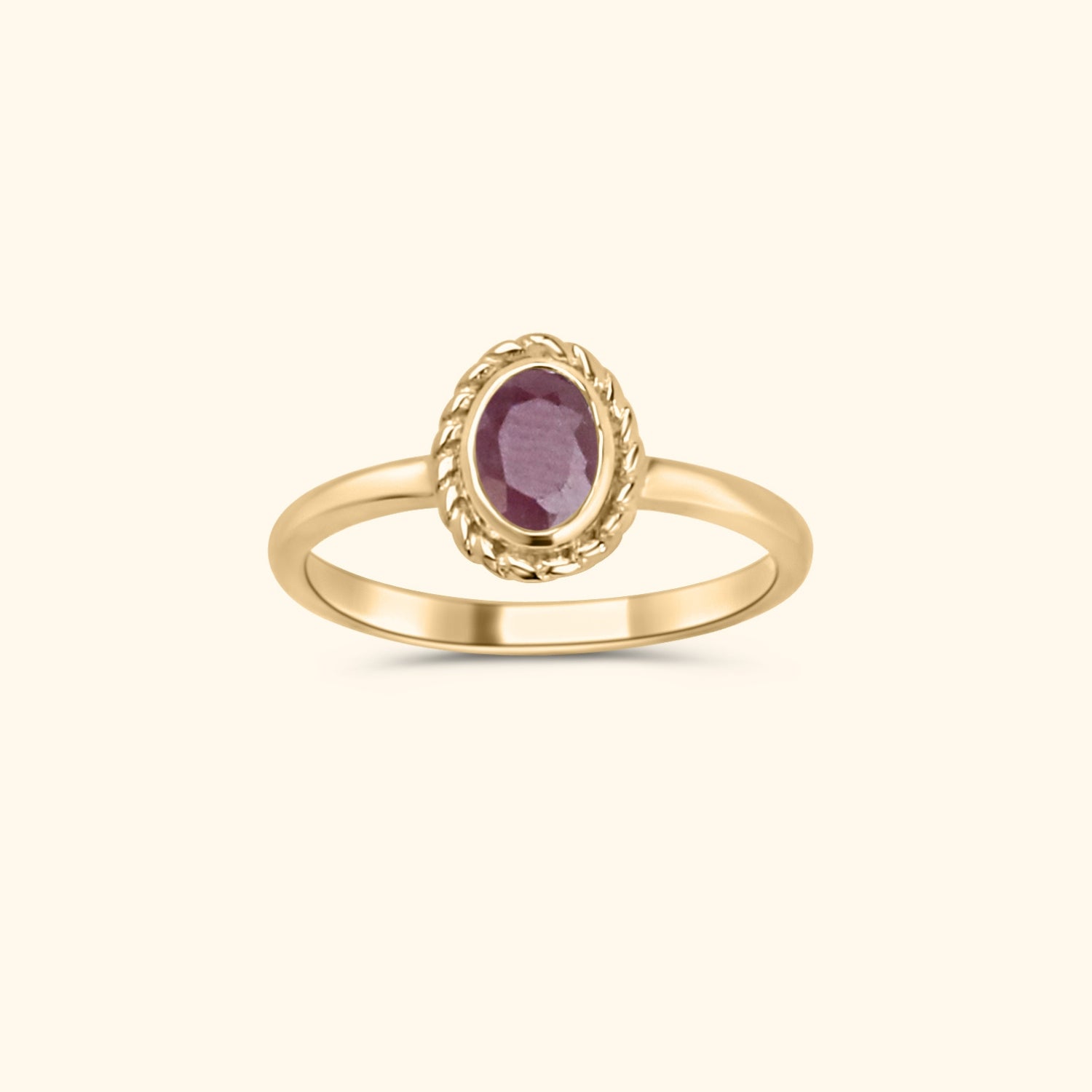 Juli robijn - Birthstone ring