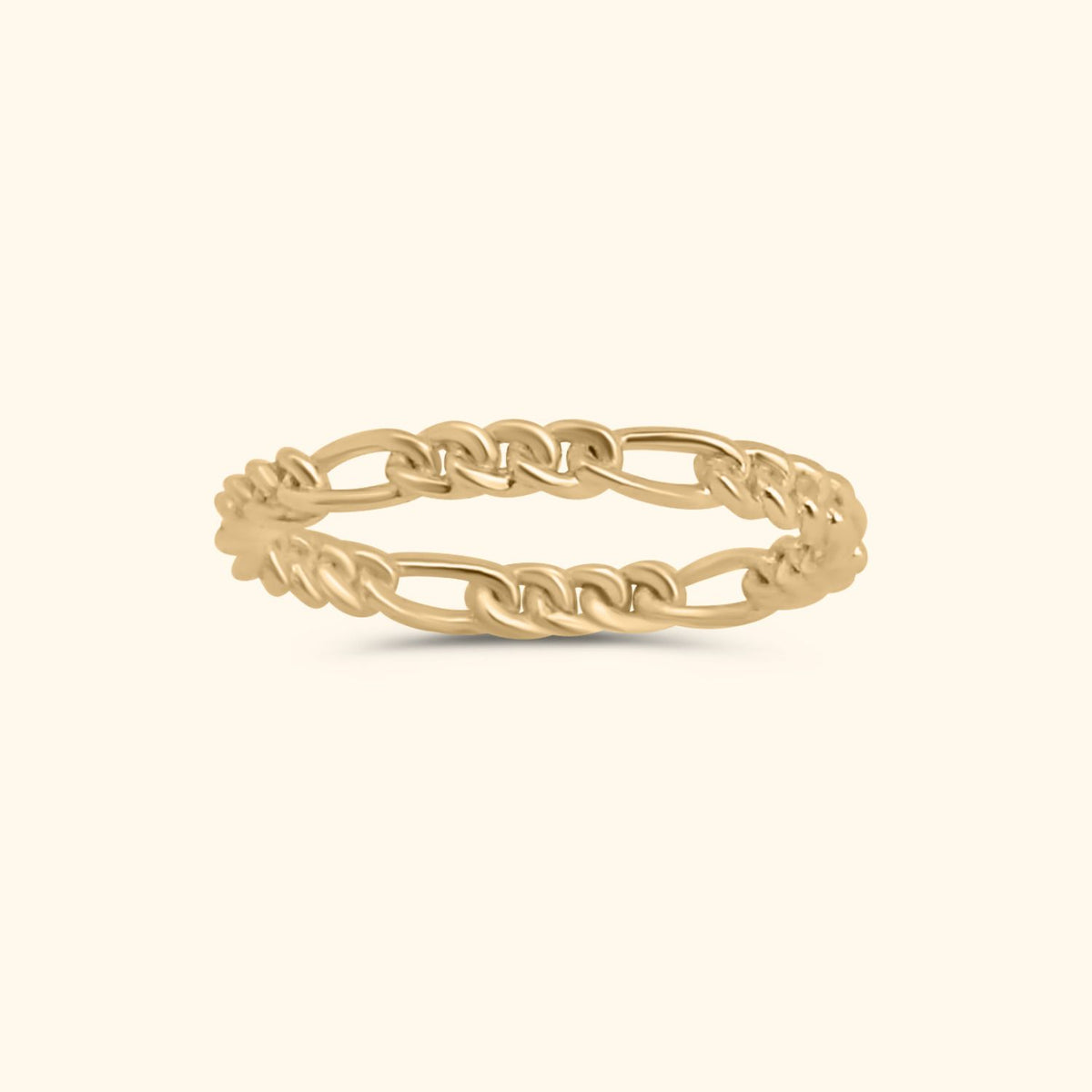 Tiny Figaro Stacking Ring | 9K