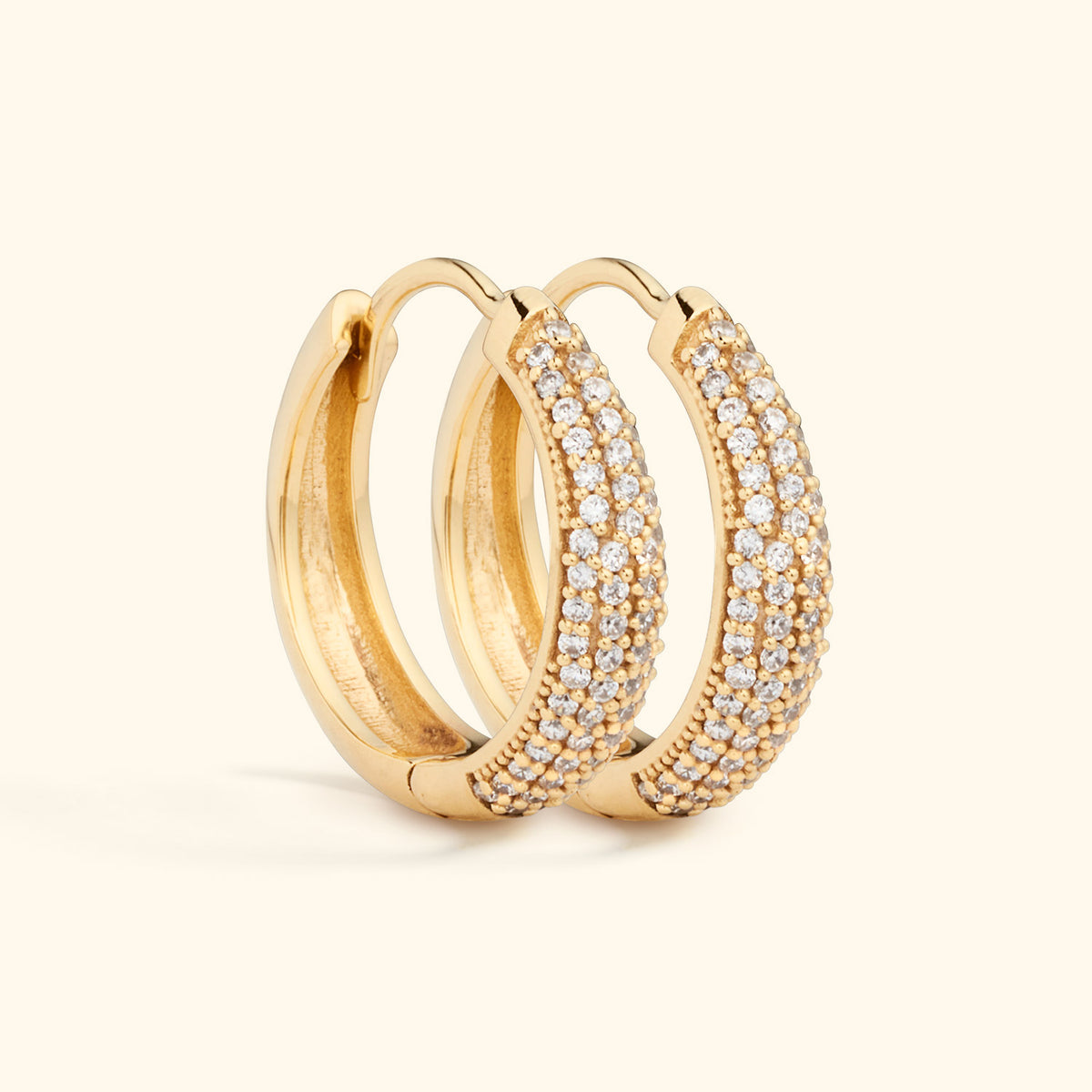 Hailey Pavé Hoops