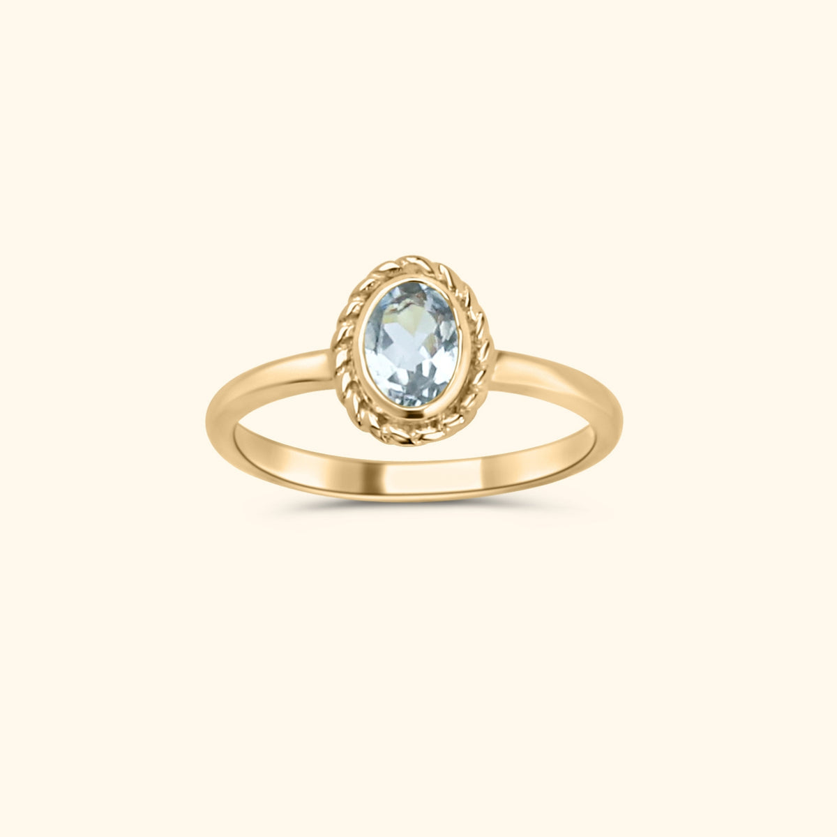 Maart Aquamarijn - Birthstone ring