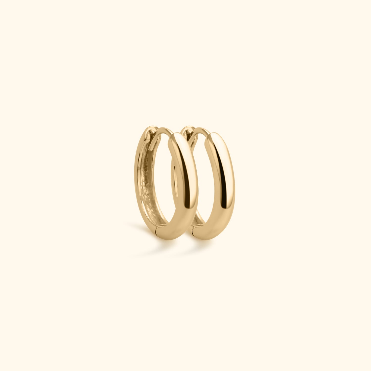 Medium Hoops | Large gold-colored earrings 20 mm