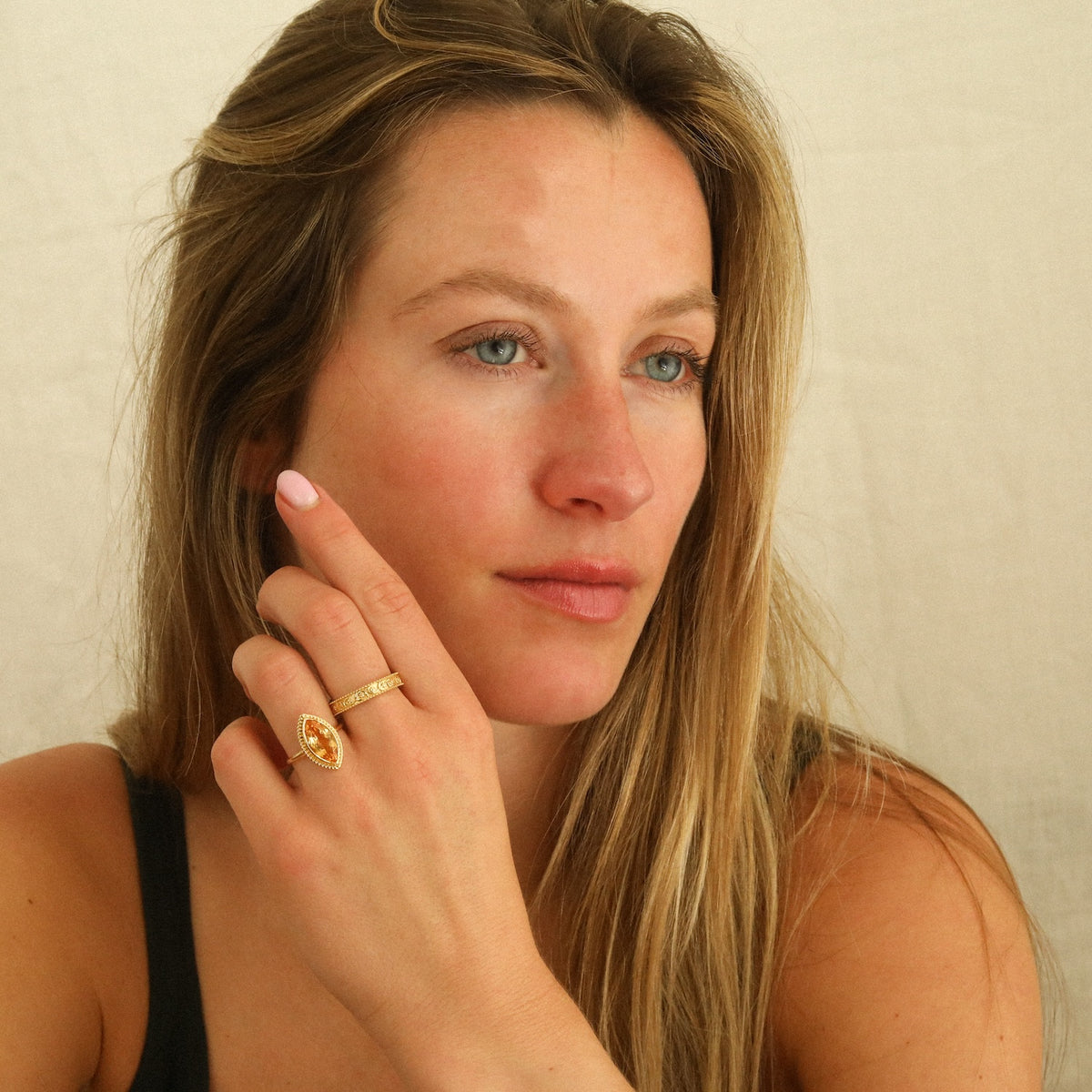 Citrine Milly Marquise ring