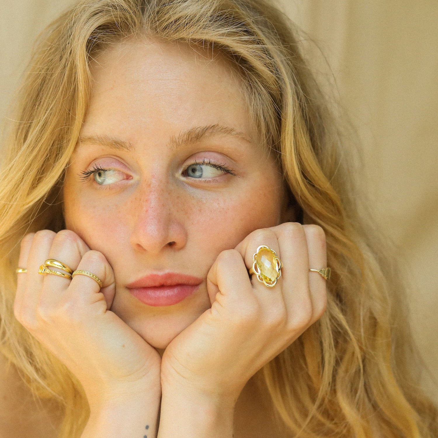 Lemon Topaz Ring