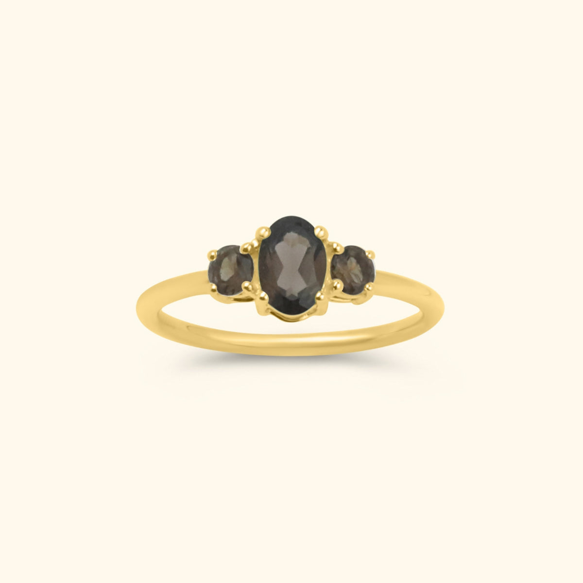 Liv Smoky triple ring | 9K