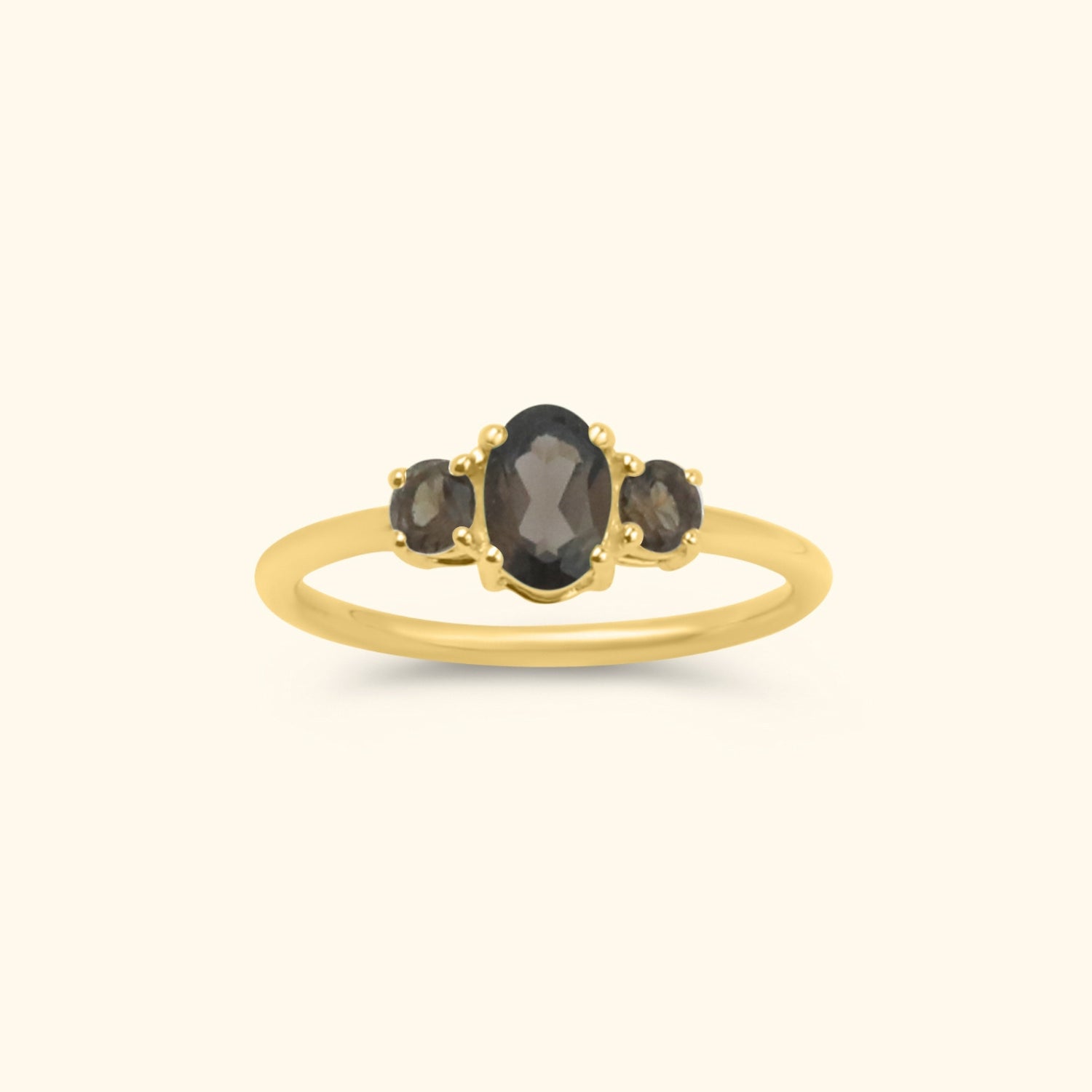 Liv Smoky triple ring | 9K