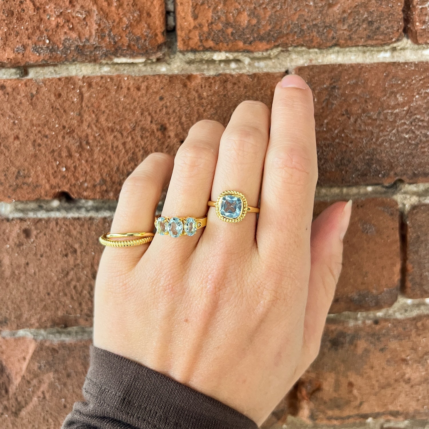 Dolly Blue Topaz Ring
