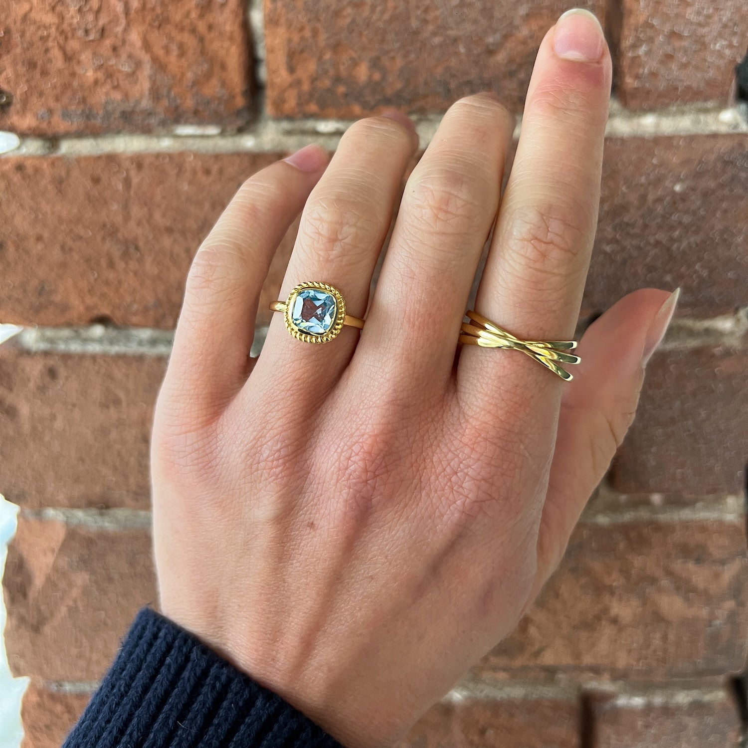Dolly Blue Topaz Ring