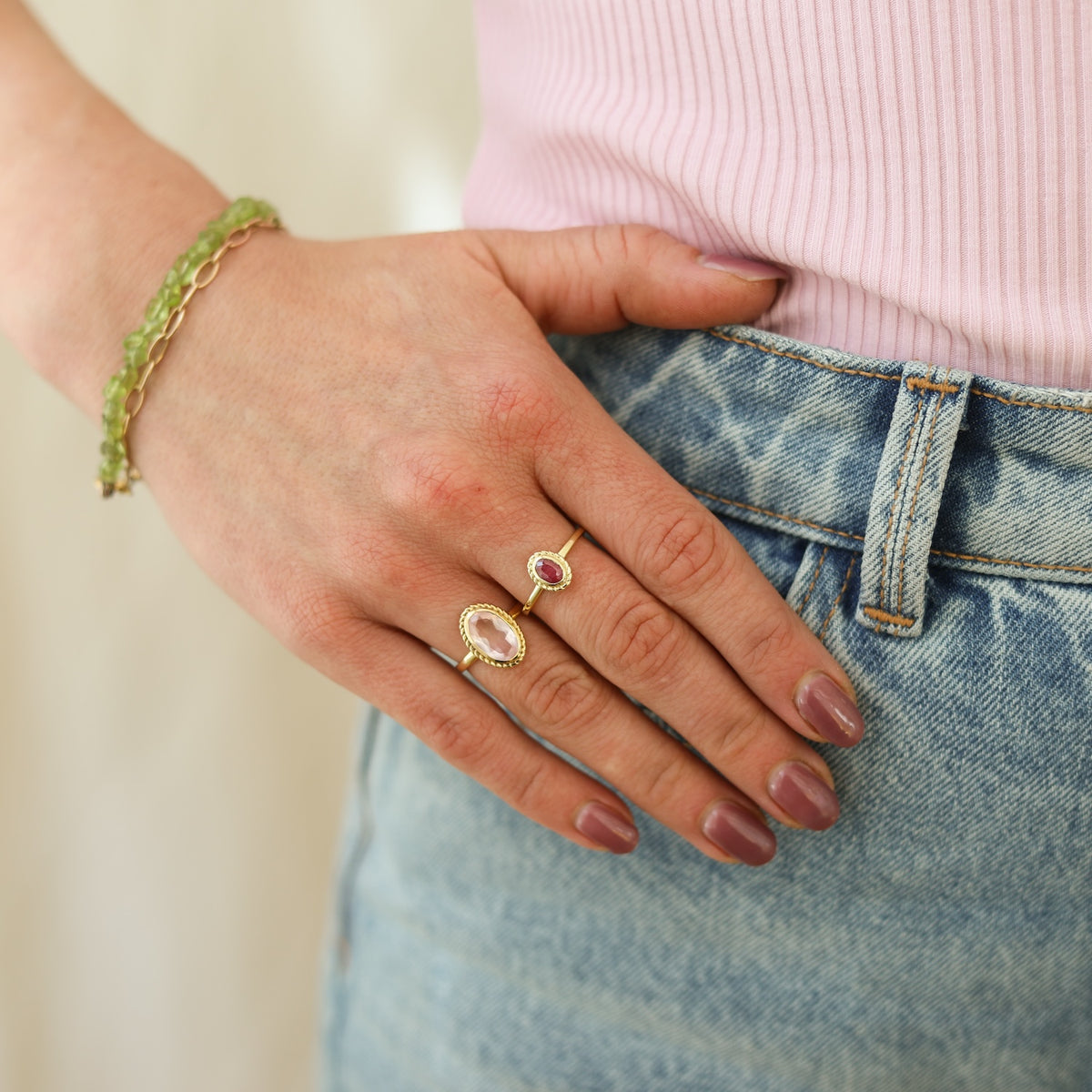 July ruby - Birthstone ring
