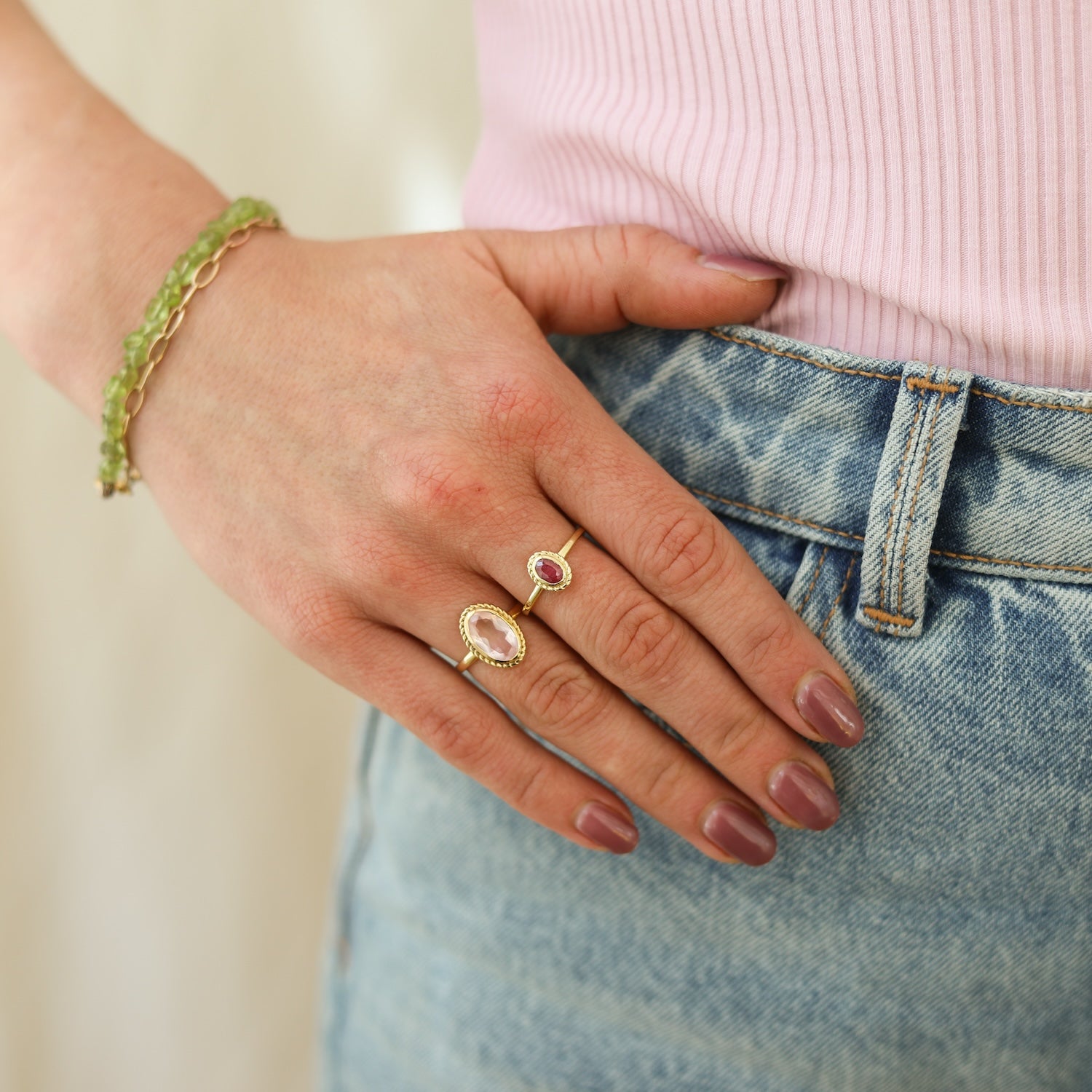 Juli robijn - Birthstone ring