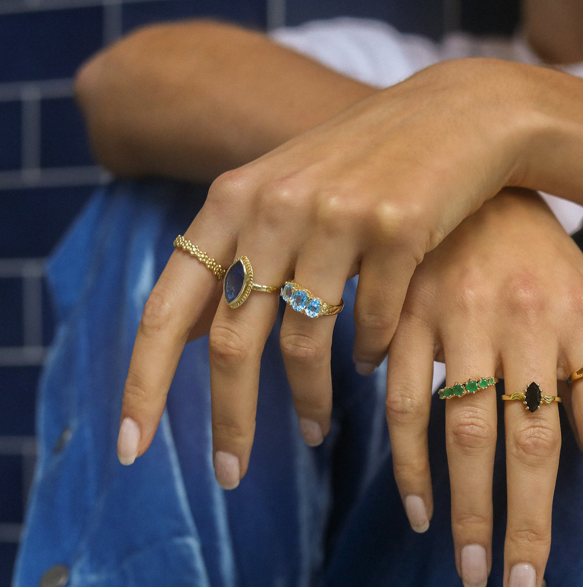 Molly Blue Topaz ring