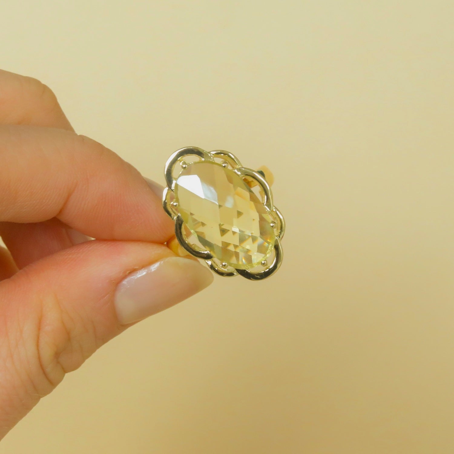 Lemon Topaz Ring