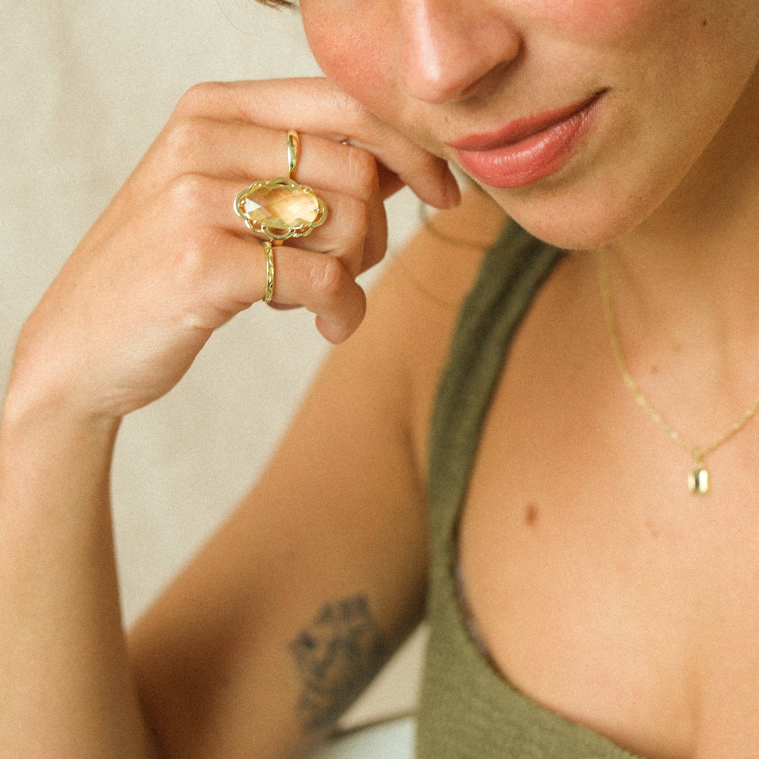 Lemon Topaz Ring