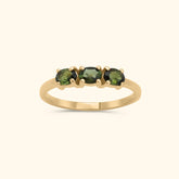 Trio Tourmaline ring | 14K Goud