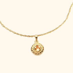 Aztec Citrine Necklace