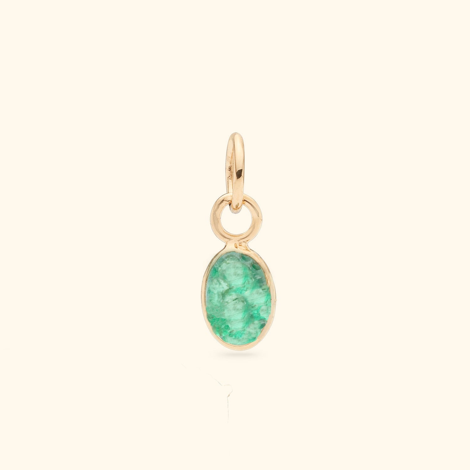 Emerald pendant | 14K Gold