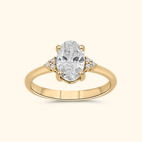 Ariana Oval Diamond 1 ct ring | 14K