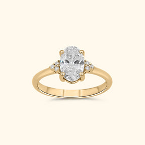 14 karaat gouden ring met ovale 1 ct diamant – Ariana Oval Diamond ring voor dames