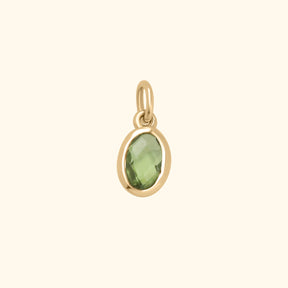 Peridot Birthstone Hanger Augustus | 14K Goud