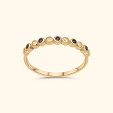 Bubba Smoky Stacker Ring | 9K