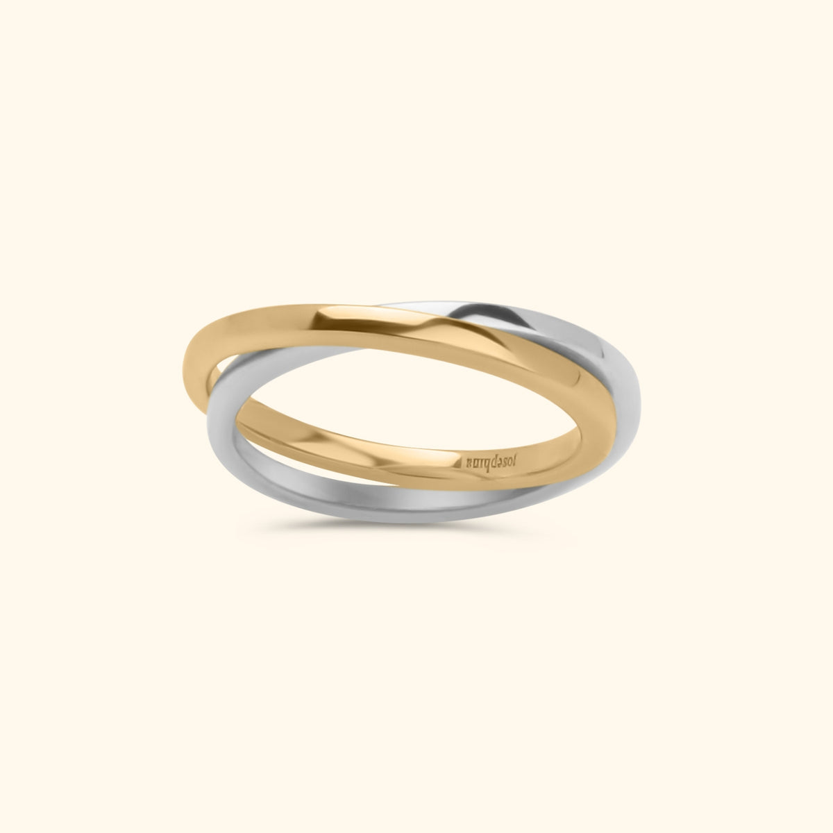 Gold & Silver Duo Band Ring