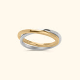 Gold & Silver Duo Band Ring