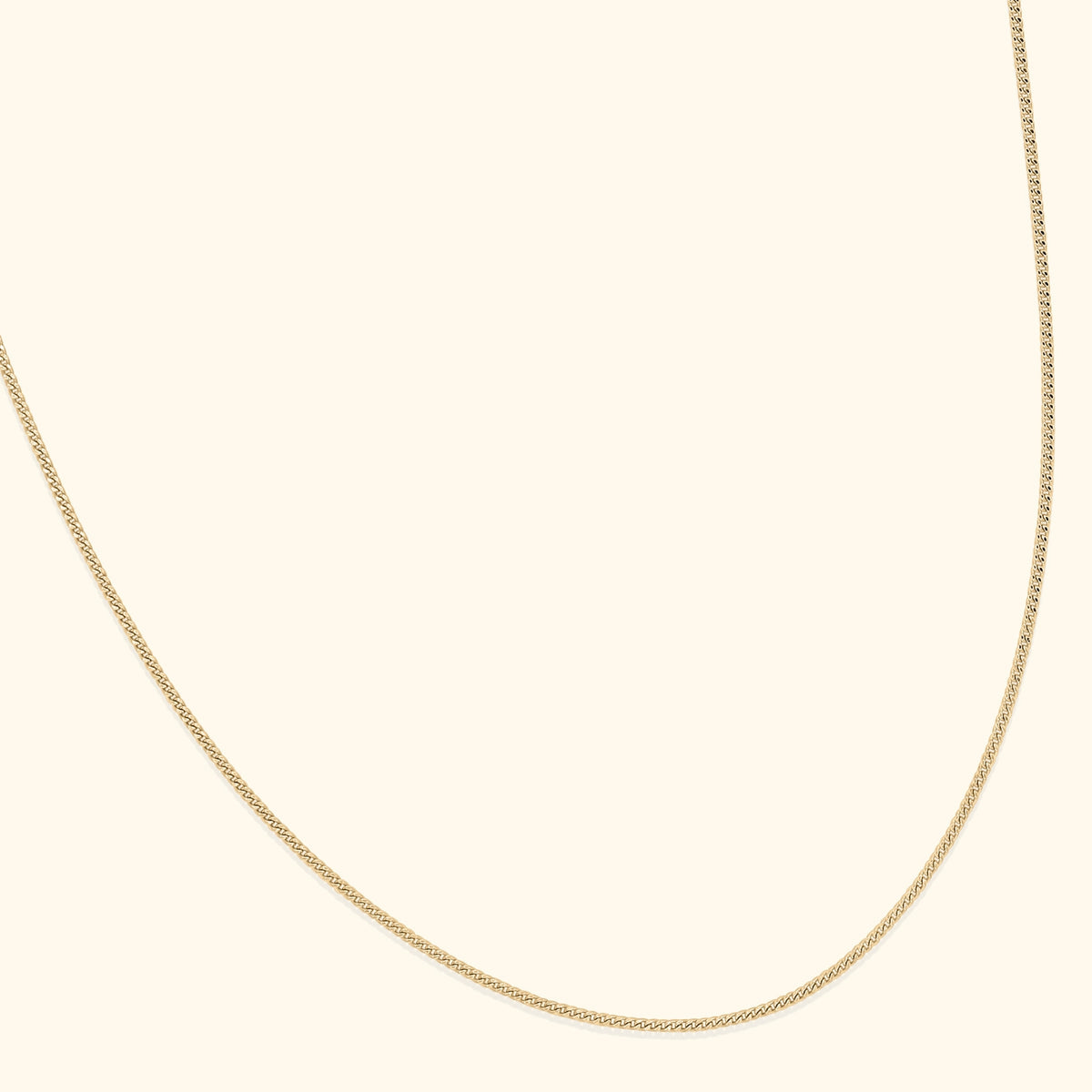 8K Gouden Ketting | Gourmet 1.1 mm | 42 cm