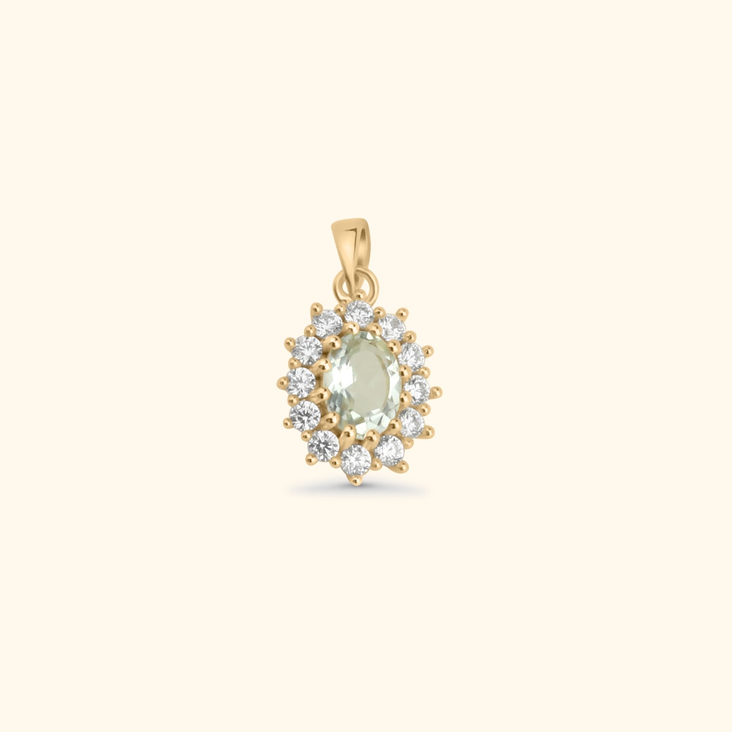 Lady Diana Ketting Green Amethyst