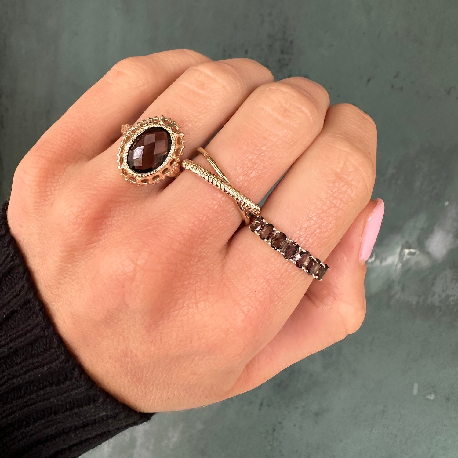 Lucy Smoky Ring | 9K
