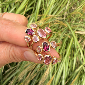 Lia Pink Tourmaline Ring | 14K