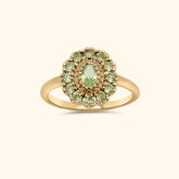 Kae Peridot Flower ring