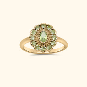 Kae Peridot Flower ring