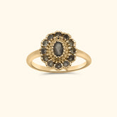 Kae Smoky Flower ring