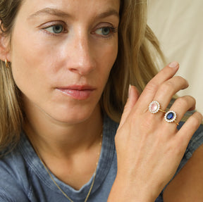 Lady Diana Blue Ring Large