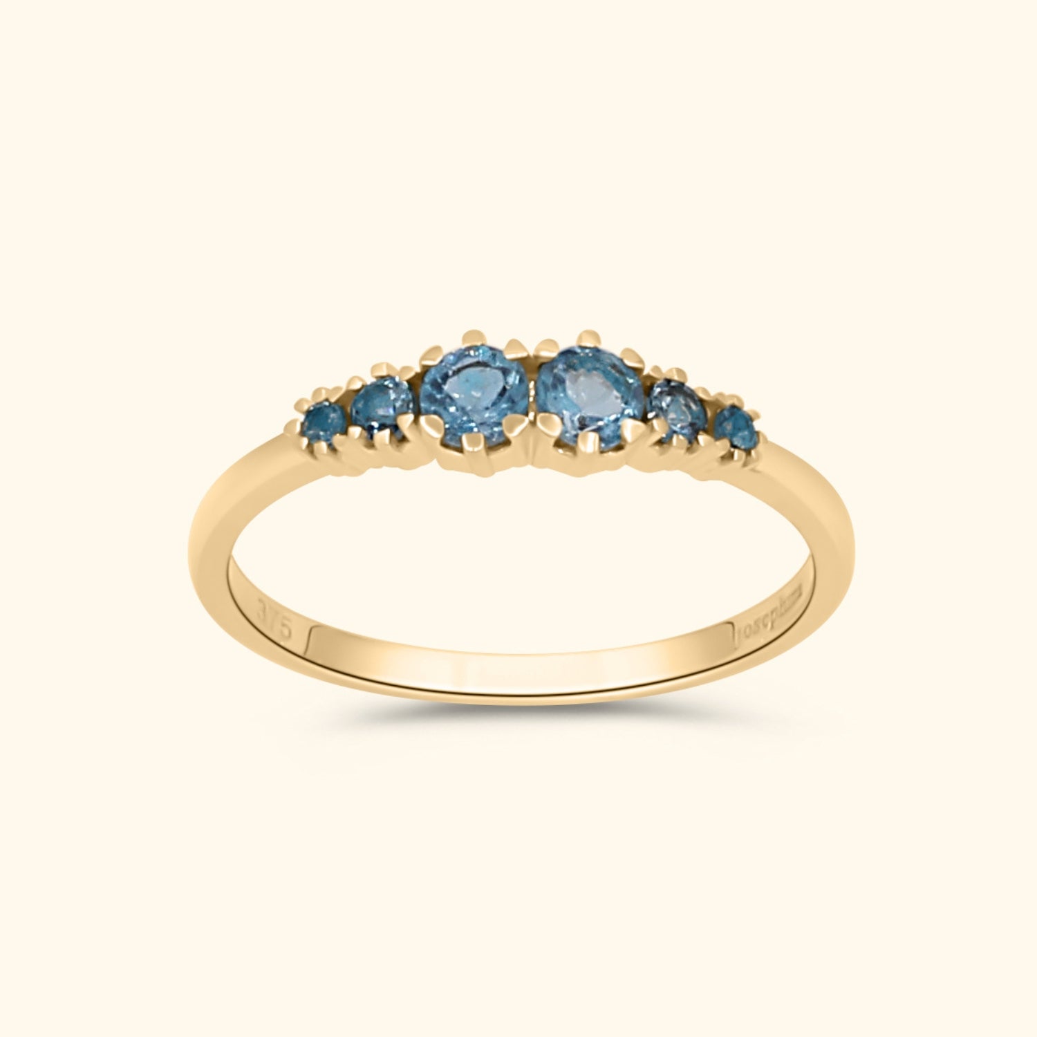 Lola London Blue Topaz Ring | 9K
