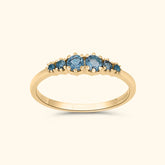 Lola London Blue Topaz Ring | 9K