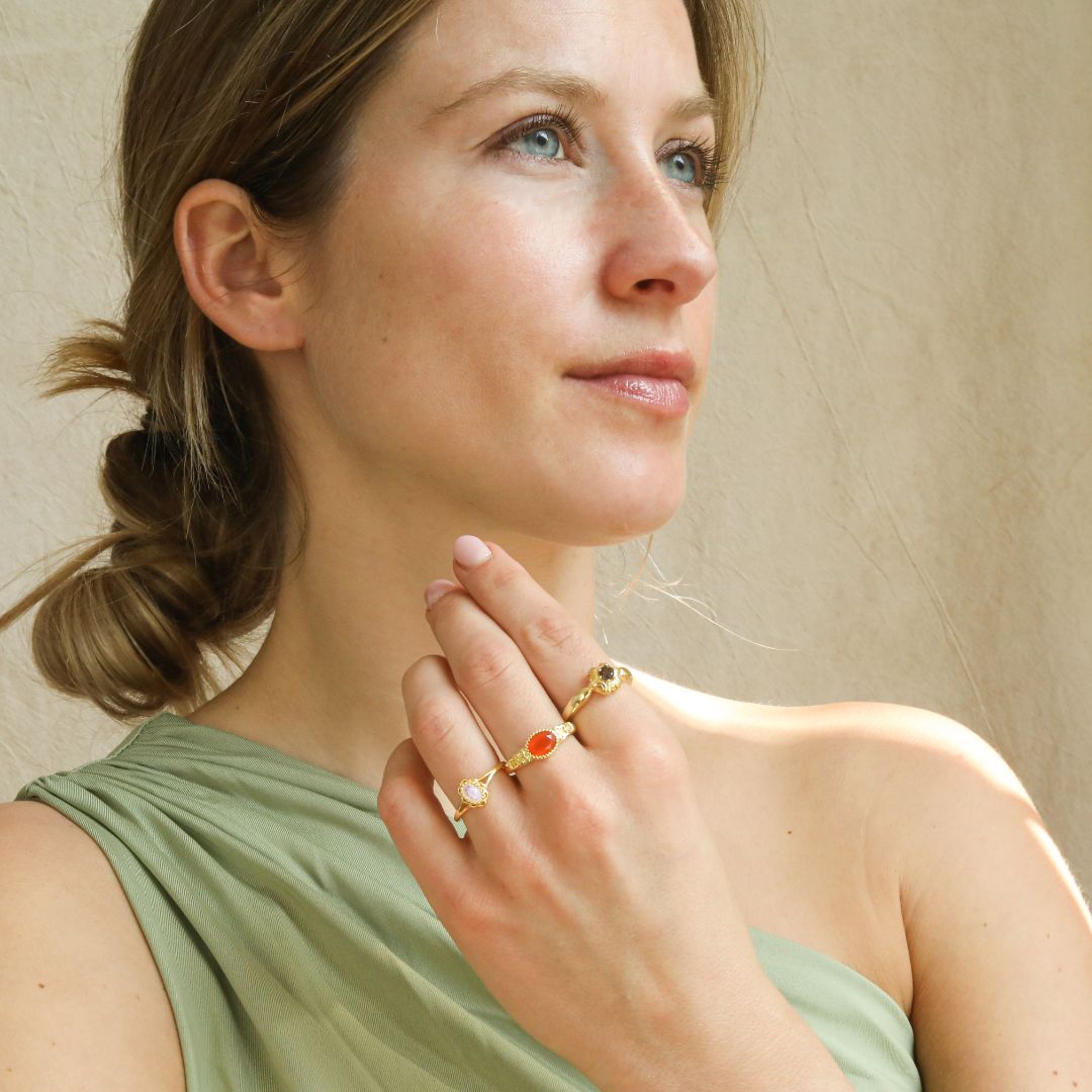 Lydia Emerald ring