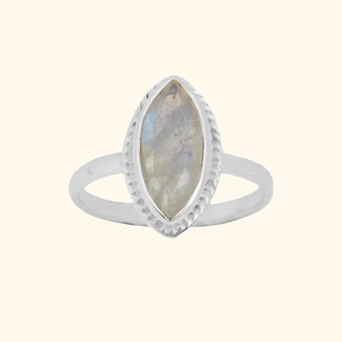 Moonstone Milly Marquise ring