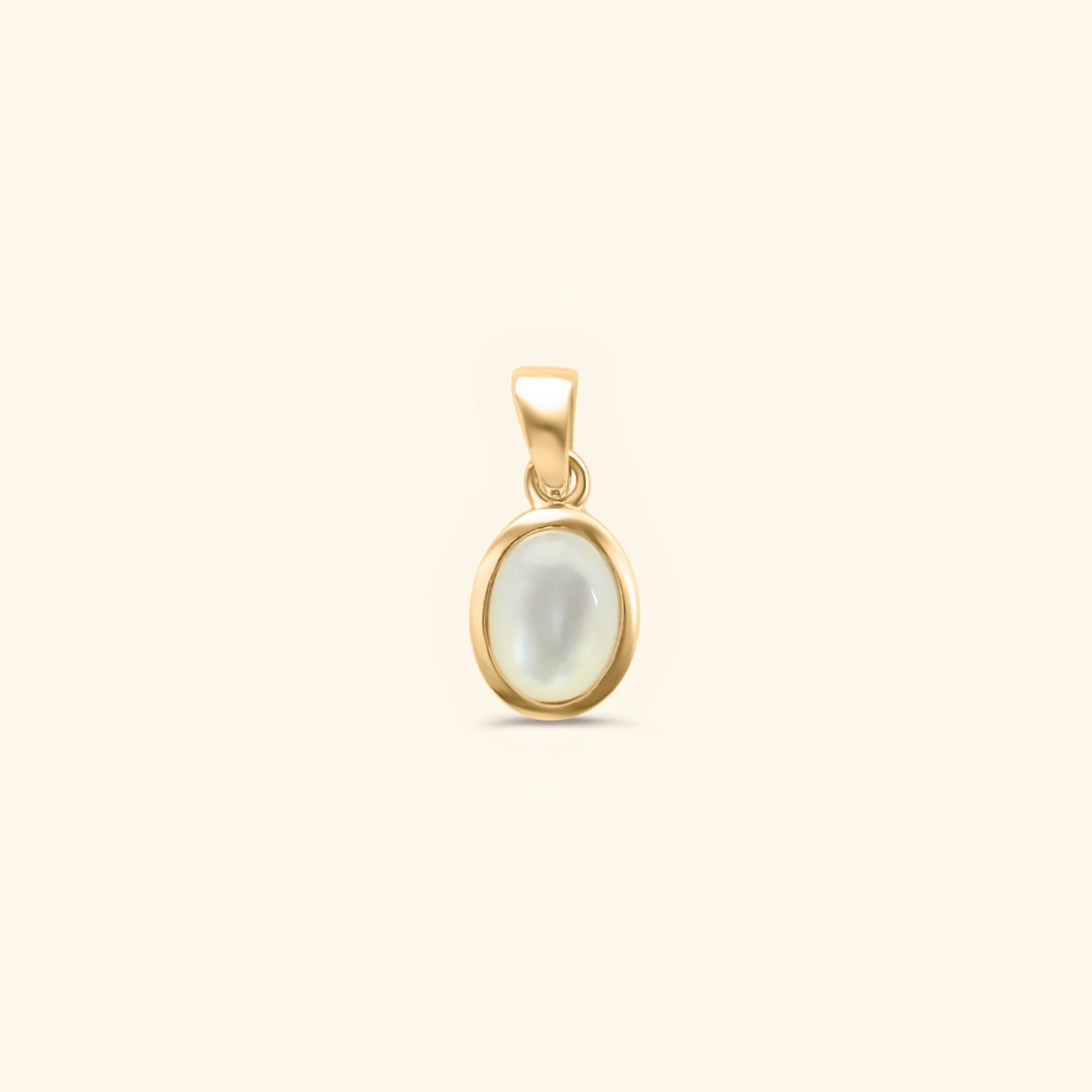 Lilly pearl oval pendant