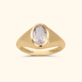 Signet Ring Rose Quartz