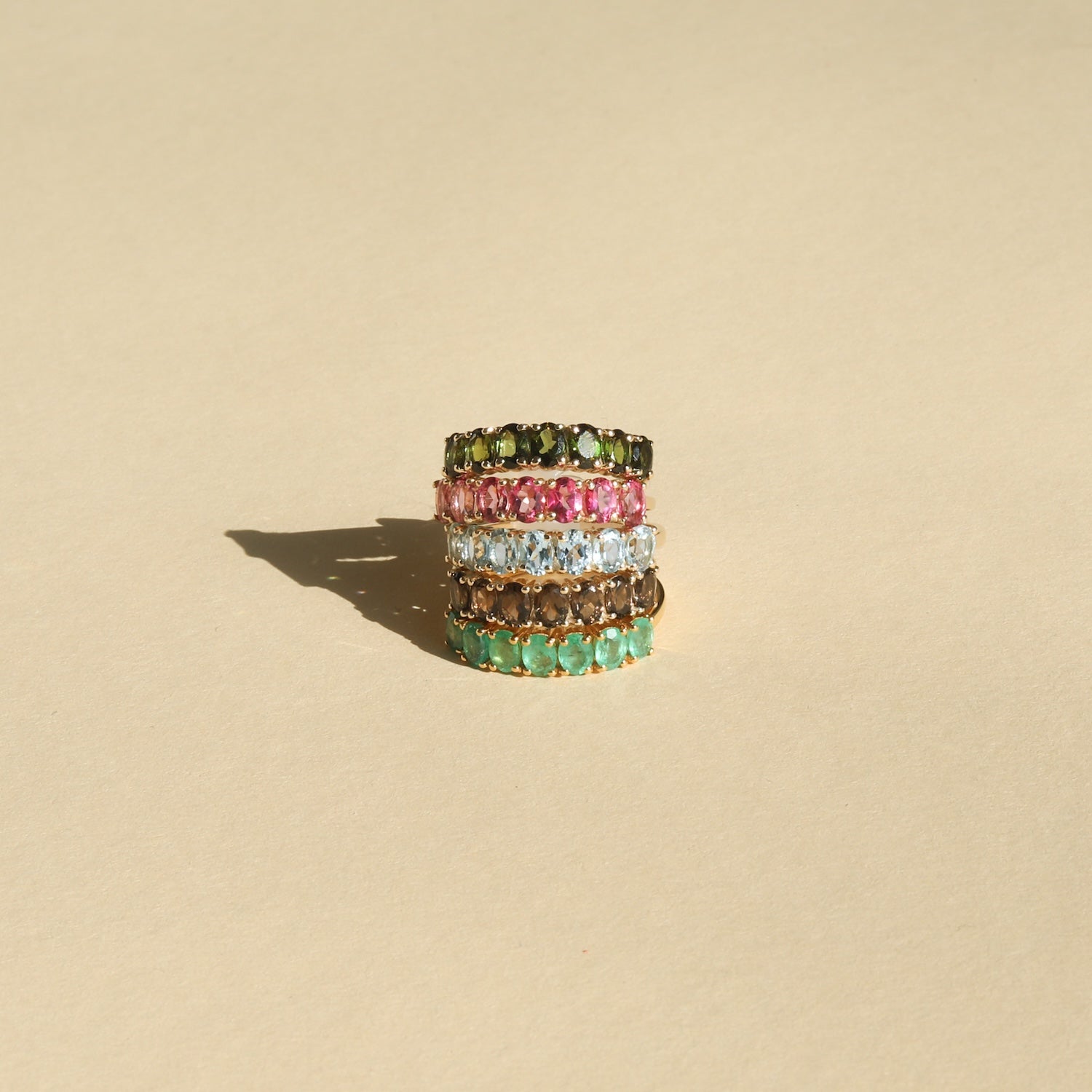 Selly Green Tourmaline Ring | 9K