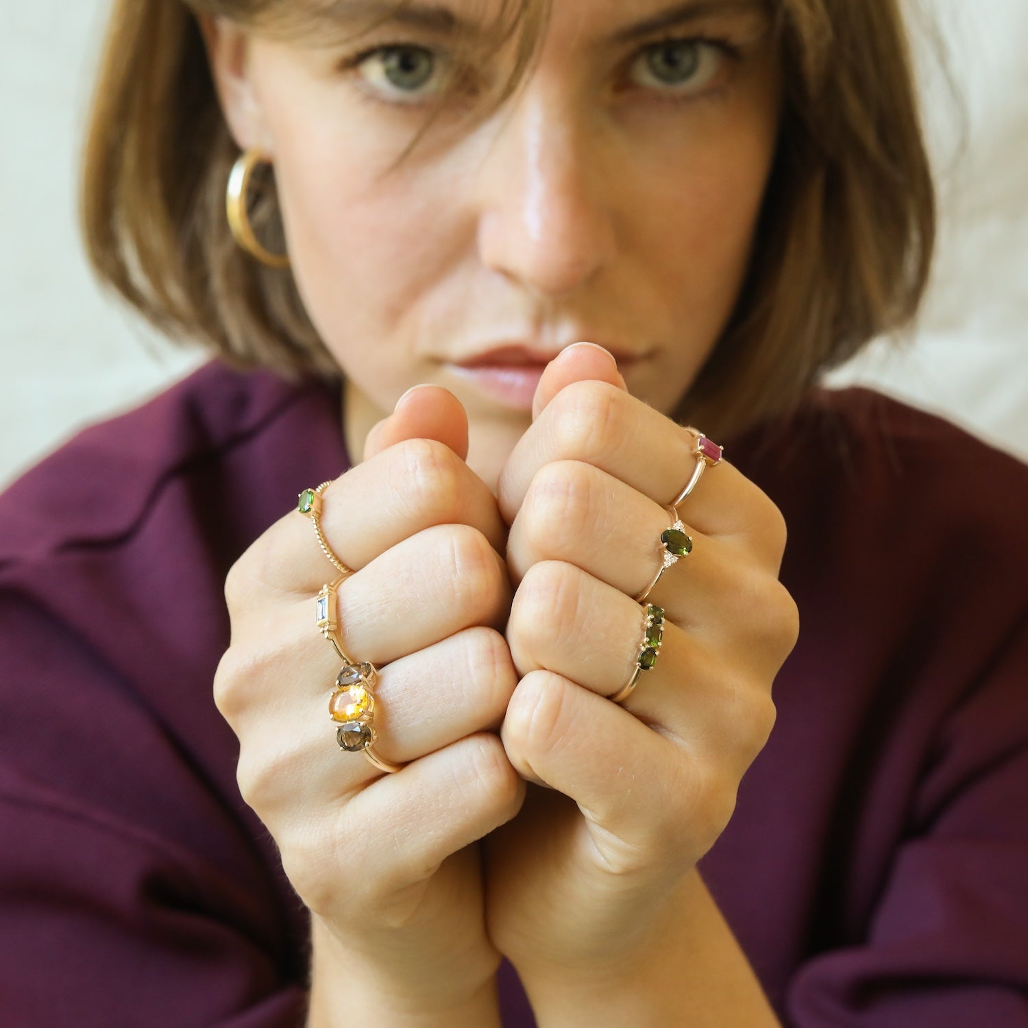 Tanja Tourmaline Diamond Ring | 14K
