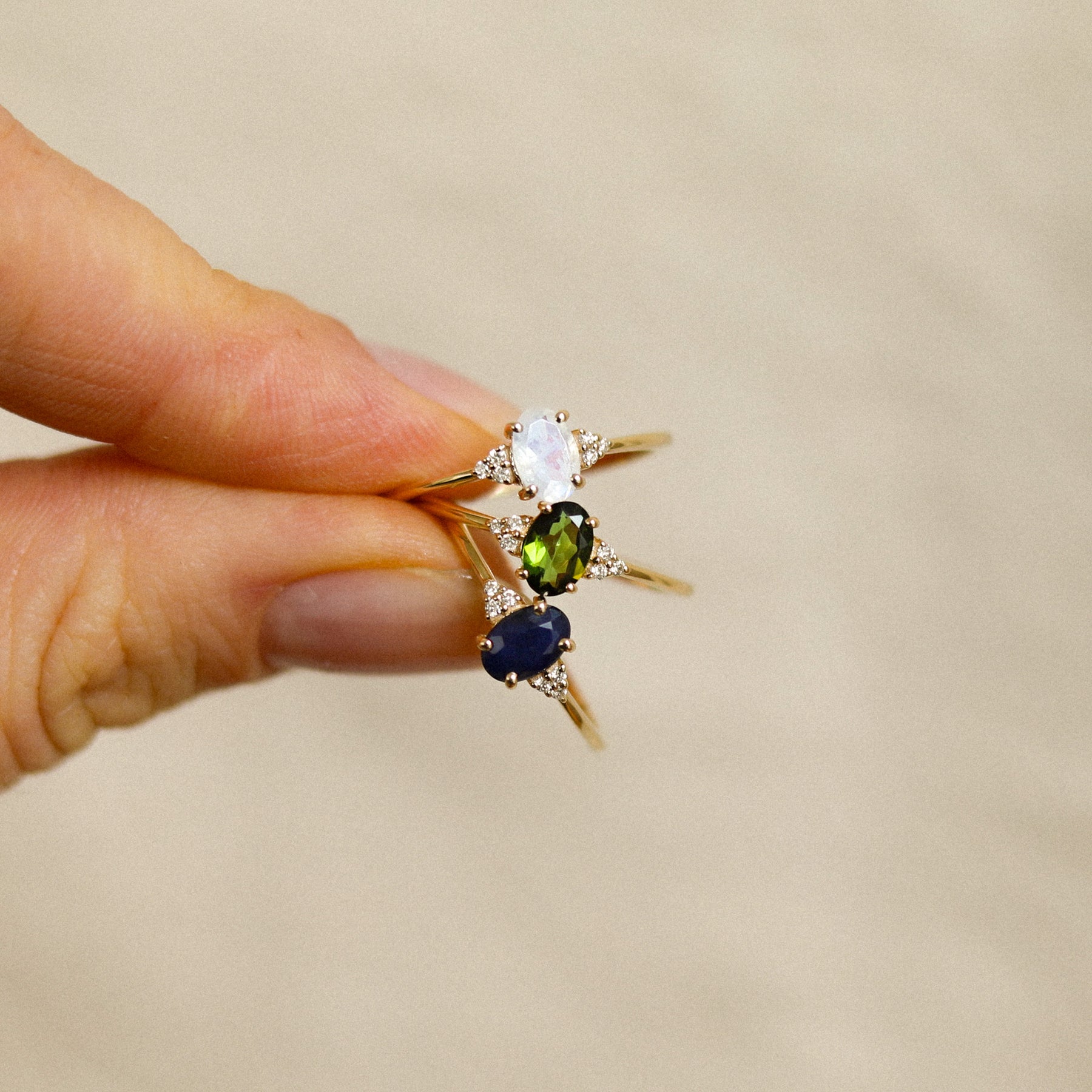 Tanja Tourmaline Diamond Ring | 14K