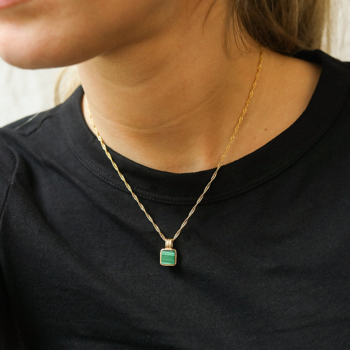 Lizzy Malachiet ketting
