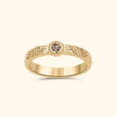 Cora Champagne Stacker ring